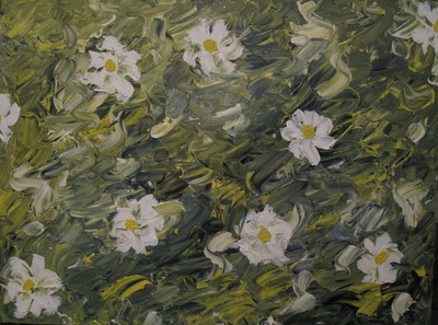 FIELD OF FLOWERS 
  Acrylic on Canvas 
         36 x 36